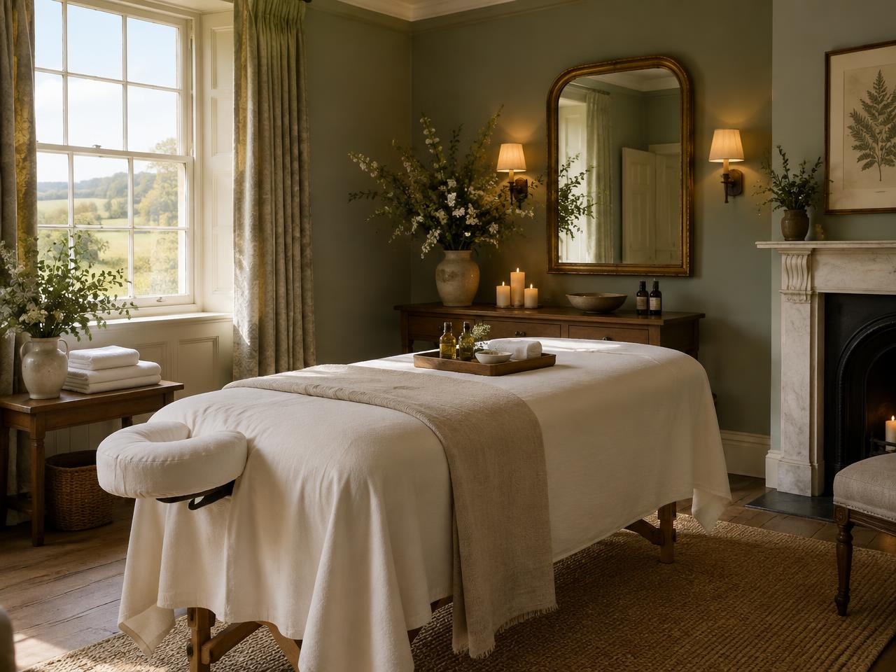 Provisional spa treatment room
